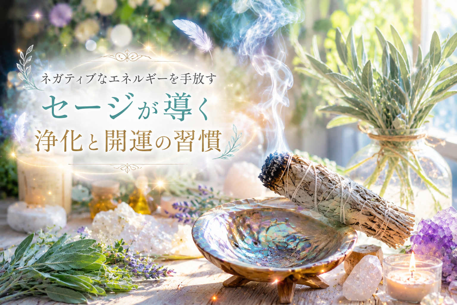 ネガティブなエネルギーを手放す｜セージが導く浄化と開運の習慣
