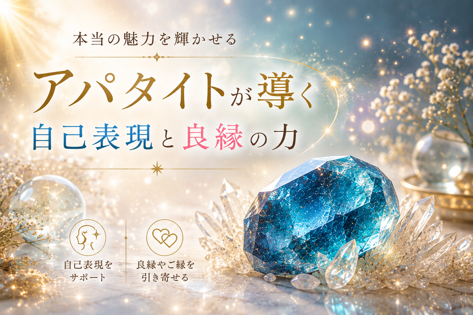本当の魅力を輝かせる｜アパタイトが導く自己表現と良縁の力