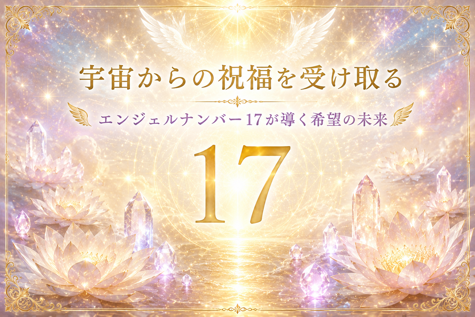 宇宙からの祝福を受け取る｜エンジェルナンバー17が導く希望の未来