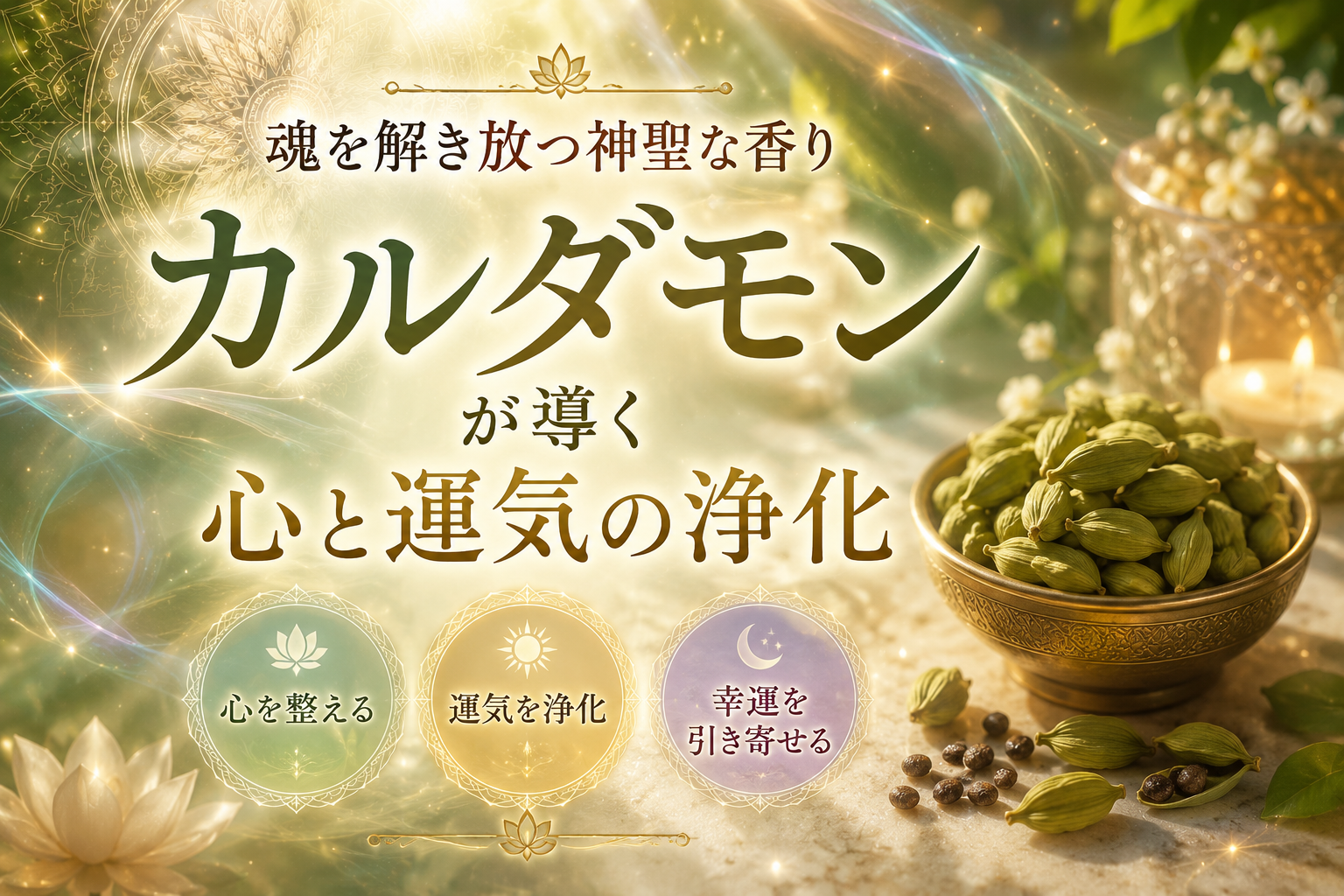 魂を解き放つ神聖な香り｜カルダモンが導く心と運気の浄化