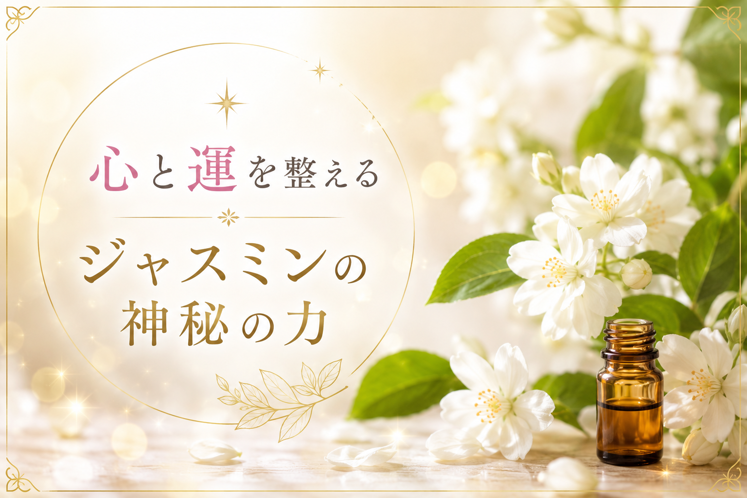 心と運を整える ジャスミンの神秘の力
