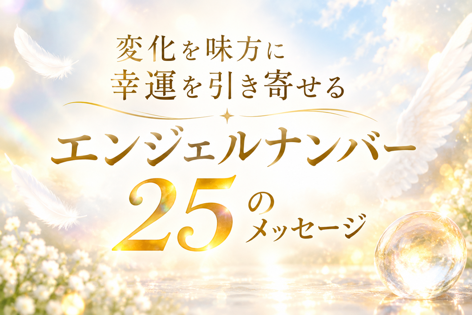 変化を味方に幸運を引き寄せる エンジェルナンバー25のメッセージ
